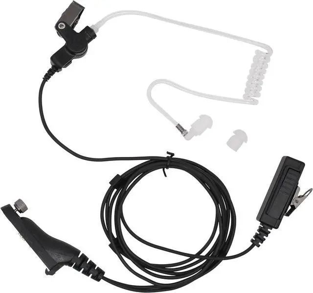 Alt view image 3 of 7 - APX 6000 XPR7550e radio Earpiece with mic, 2-Wire Surveillance Headset with PTT Mic Compatible for Motorola APX6000 APX7000 APX8000 XPR6350 XPR6550 XPR7350 XPR7550 DP4600e DP4800e walkie Talkies 2Pack