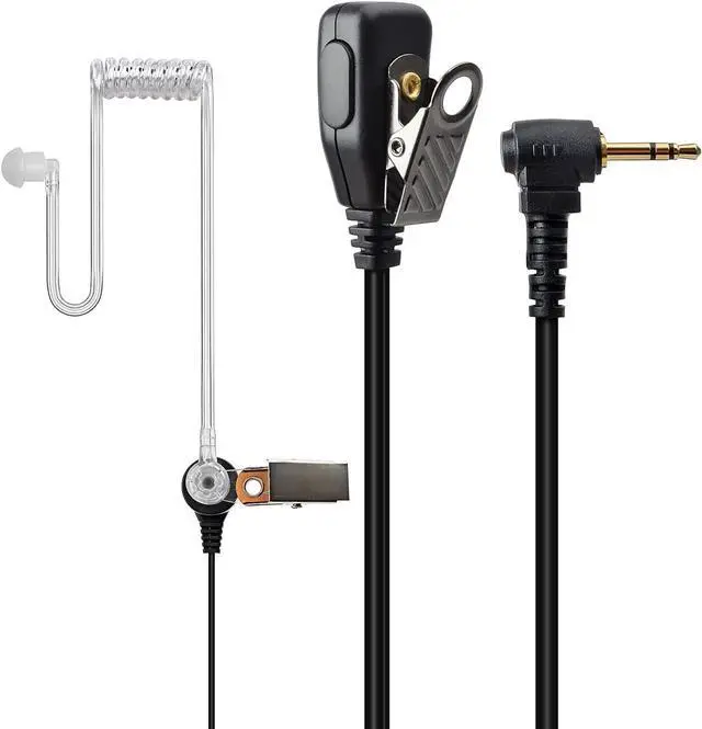 Alt view image 5 of 6 - HYS Surveillance Headset, Walkie Talkie Tactical Law Enforcement Earpiece with PTT Mic for Motorola Talkabout T200TP T260 T472 T460 T465 T600 T605 T800 MH230R Two-Way Radios