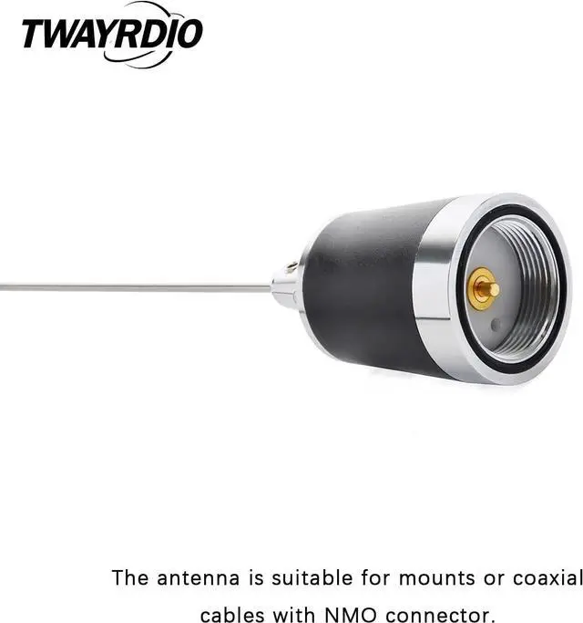 Alt view image 4 of 7 - TWAYRDIO NMO Dual Band Antenna, 144MHz VHF and 430MHz UHF Two Way Antenna for Motorola Kenwood Icom Vertex Blackbox HYT Hytera Mobile Radios, Requires NMO Mount