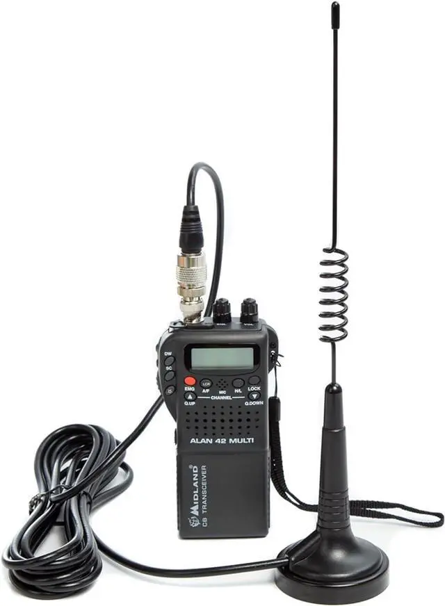 Alt view image 4 of 7 - CB Antenna 27MHz Handheld CB Radio Antenna Magnetic Mount 14 Inch CB Radio Antenna PL259 & BNC Male Compatible with Cobra Midland Uniden President Vehicle Car Truck Mobile CB Radio Handheld CB Radio