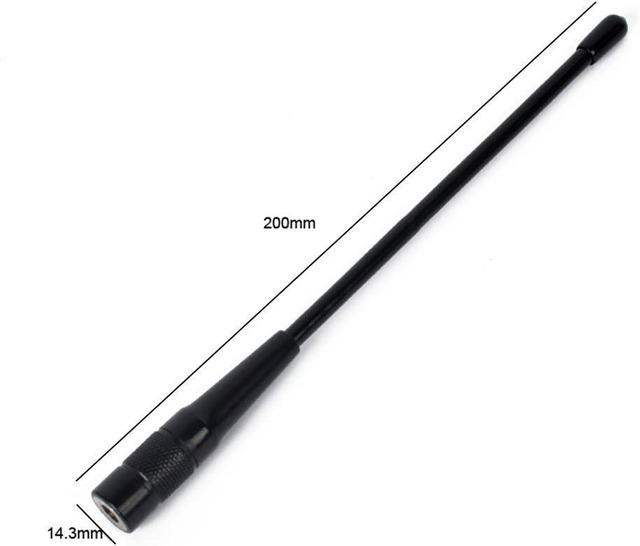 HYS Antenna SMA Maschio VHF/UHF – Kit Con Antenna Telescopica E Flessibile Per Yaesu, Vertex, TYT, Puxing, Baofeng E Altri Walkie Talkie