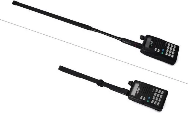 Alt view image 6 of 7 - HYS CS Tactical SMA Male Antenna Dual Band VHF/UHF 2m/70cm 18.7inch Foldable Antenna with Gooseneck for TYT MD-UV380 YAESU VX-6R Kenwood Retevis RT82 RT3 Two-Way Radio