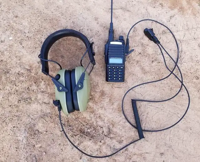 Alt view image 2 of 5 - Baofeng UV5R Cable to Connect Electronic Earmuffs and Headphones with Kenwood K1 radios - Ham Radio GMRS