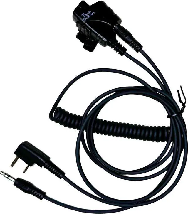 Alt view image 4 of 5 - Baofeng UV5R Cable to Connect Electronic Earmuffs and Headphones with Kenwood K1 radios - Ham Radio GMRS
