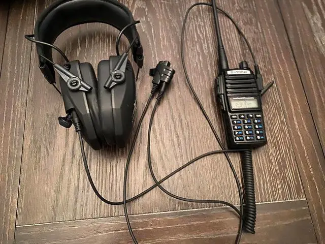 Alt view image 5 of 5 - Baofeng UV5R Cable to Connect Electronic Earmuffs and Headphones with Kenwood K1 radios - Ham Radio GMRS