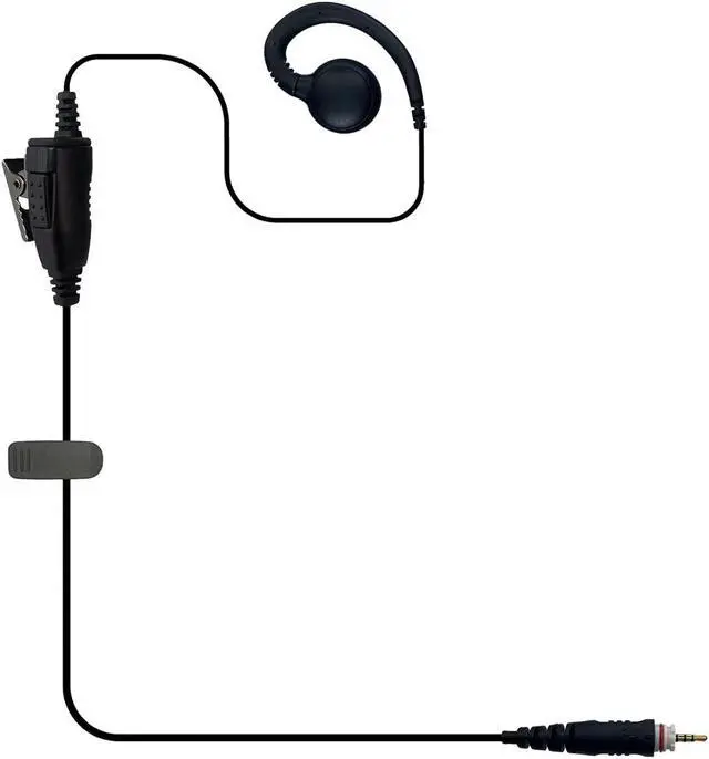 Main image of MONICONA C Shape Wired Ear Hook Earphone Headset PTT Mic for Motorola CLP1010e CLP1040e CLPe446 CLP446e Radio MC-SK5017-M14