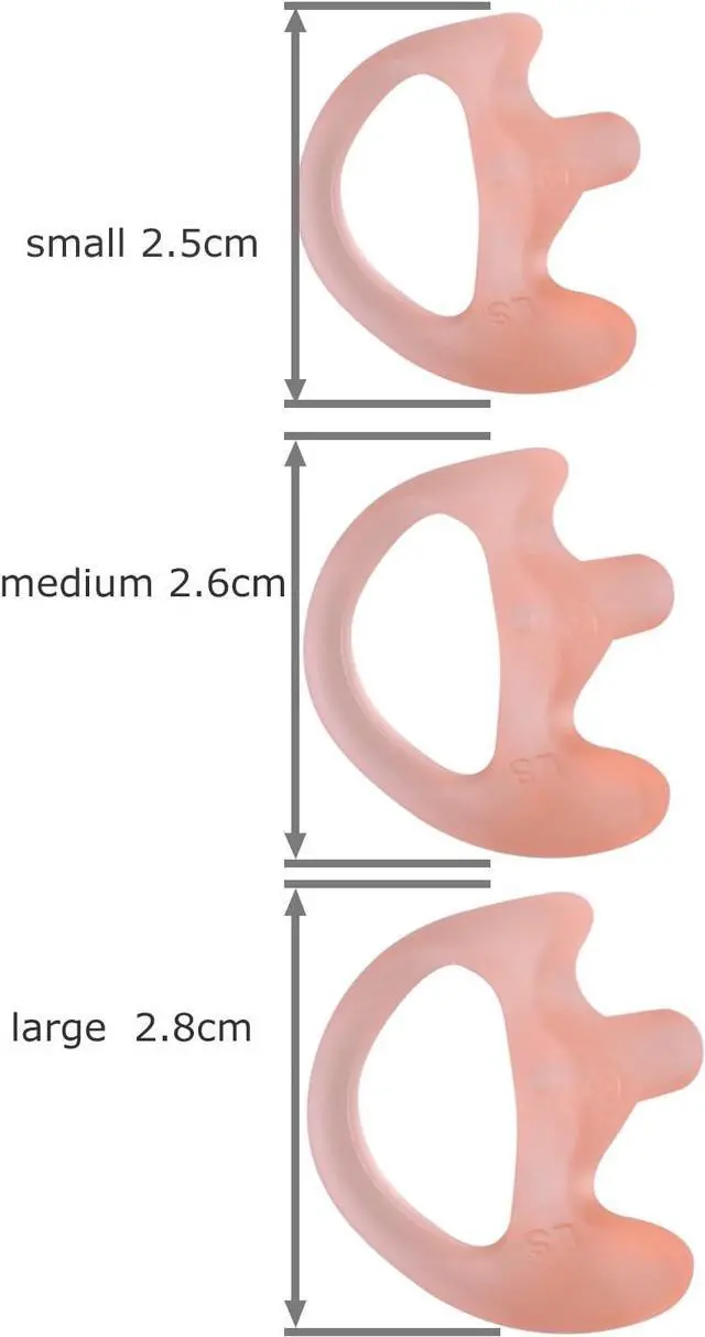 Alt view image 2 of 3 - KEYBLU Universal Replacement Soft Silicone Open Ear Insert Earmould for Two Way Radio Earpiece Earmold Coil Tube Audio Kits UV-5R UV-B6 BF-888S UV-B5 (Carnation, 5 Pair Medium)