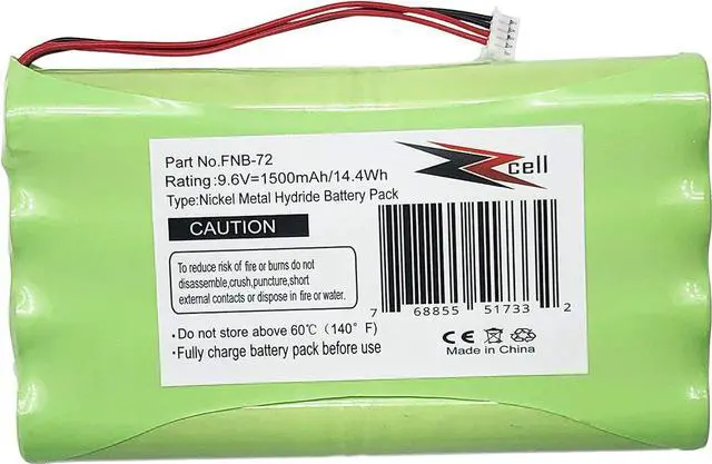 Alt view image 3 of 6 - ZZcell Battery Replacement for Yaesu Vertex FNB-72, FNB-72x, FNB-72xe, FNB-72xh, FNB7-72xx, FNB-85, FT-817, FT-817ND, Two Way Radio