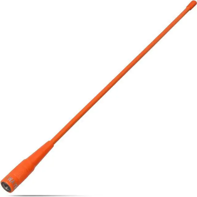 Main image of TWAYRDIO SMA Male 15inches Walkie Talkie Antenna for YAESU VX150 VX6R FT50 FT60 FT70D FT3DR FT5DR, 144/430MHz Orange Soft Whip Handheld Radio Antenna for ICOM TYT UV380 UV8000E WOUXUN KG-UV8D KG-UV9D