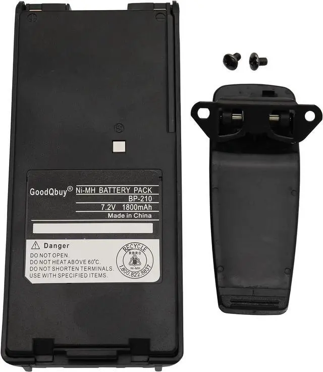 Alt view image 5 of 7 - GoodQbuy 1800mAh Replacement Two-Way Radio Battery Packs BP-209 BP-210 BP-222 BP-209N BP-210N BP-222N Compatible with ICOM Radios C-A6 IC-A24 IC-F30GT IC-F30GS IC-F40GT IC-F40GS IC-F3GT IC-F3GS IC-V8