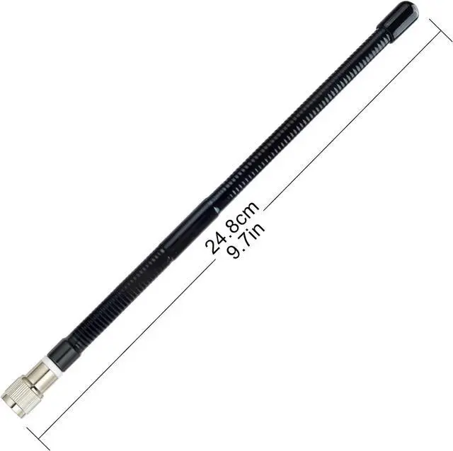 Alt view image 2 of 7 - UAYESOK 27MHZ Rubber TNC CB Antenna for President Randy, Randy II FCC Handheld Cb Radio, Flexible Soft Whip CB Antenna