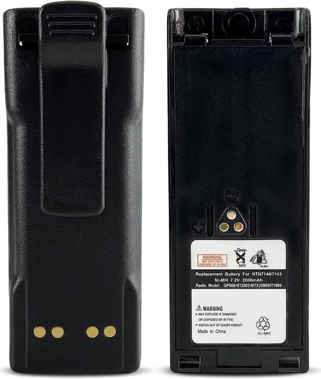 Main image of JINTION Battery Compatible with Motorola MT2000 MTS2000 NTN7143 NTN7143A NTN7144 NTN7143B Digital Portable Two-Way Radio NiMHh 7.2V 1800mAh