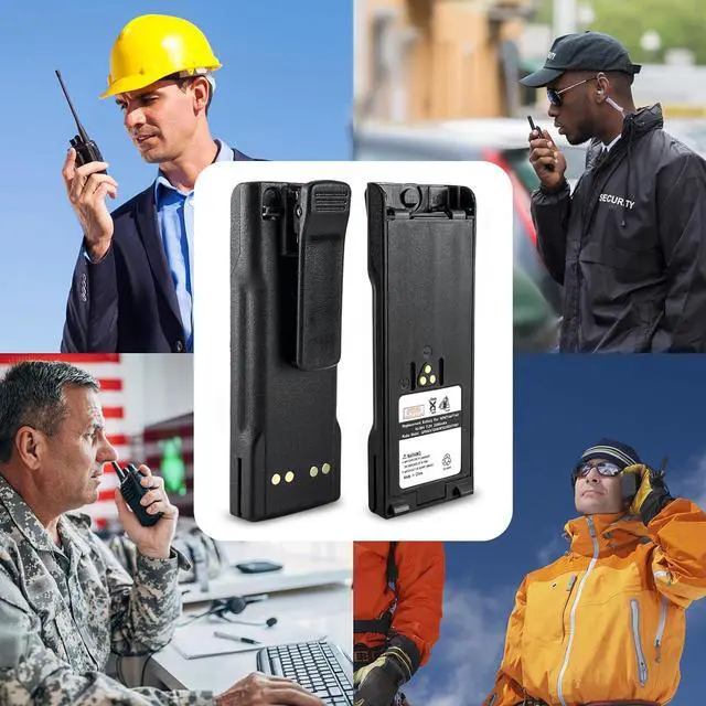 Alt view image 7 of 7 - JINTION Battery Compatible with Motorola MT2000 MTS2000 NTN7143 NTN7143A NTN7144 NTN7143B Digital Portable Two-Way Radio NiMHh 7.2V 1800mAh