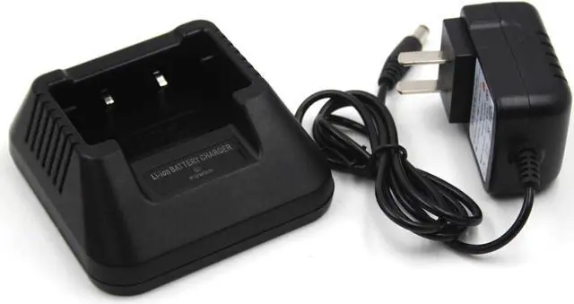 Alt view image 2 of 7 - (2-Pack) Li-ion Battery Desktop Charger for Baofeng UV-5R UV-5RA UV-5RB UV-5RC UV-5RD UV-5RE UV-5RePlus TYT TH-F8 Two Way Radio
