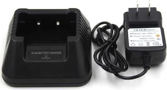 Alt view image 3 of 7 - (2-Pack) Li-ion Battery Desktop Charger for Baofeng UV-5R UV-5RA UV-5RB UV-5RC UV-5RD UV-5RE UV-5RePlus TYT TH-F8 Two Way Radio
