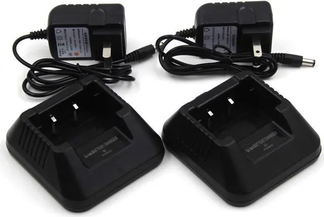 Alt view image 6 of 7 - (2-Pack) Li-ion Battery Desktop Charger for Baofeng UV-5R UV-5RA UV-5RB UV-5RC UV-5RD UV-5RE UV-5RePlus TYT TH-F8 Two Way Radio