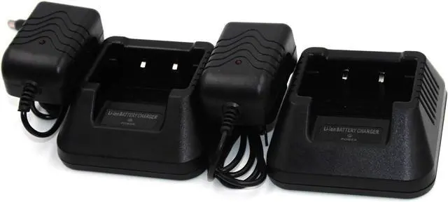 Alt view image 7 of 7 - (2-Pack) Li-ion Battery Desktop Charger for Baofeng UV-5R UV-5RA UV-5RB UV-5RC UV-5RD UV-5RE UV-5RePlus TYT TH-F8 Two Way Radio