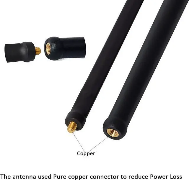 Alt view image 5 of 7 - HYS 27Mhz Hand Held CB Radio BNC Antenna for Cobra HH50WXST HHRT50 Midland 75-822 75-785 Uniden PRO401HH PRO501HH Portable Handheld CB-Way Radio