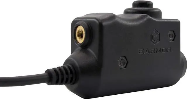 Alt view image 3 of 5 - EARMOR Tactical Earmor Kenwood, Baofeng Version PTT Military Standard 7.0 Plug for Radio Adapter Black