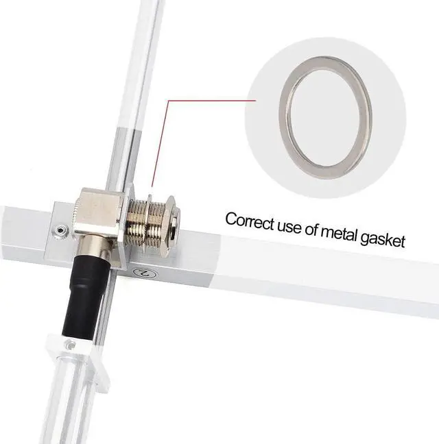 Alt view image 3 of 6 - TWAYRDIO 7dBi Outdoor Yagi Antenna 100W 400-470MHz High Gain Antenna with SL16 Female Connector for UHF Mobile Radio and Two-Way Radio