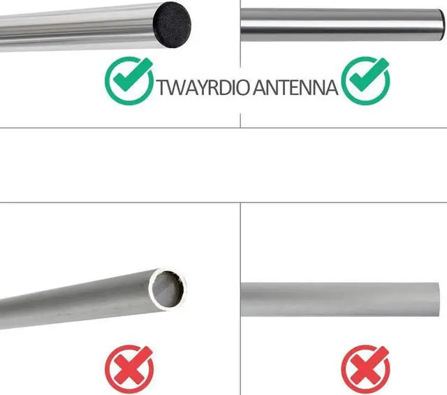 Alt view image 4 of 6 - TWAYRDIO 7dBi Outdoor Yagi Antenna 100W 400-470MHz High Gain Antenna with SL16 Female Connector for UHF Mobile Radio and Two-Way Radio