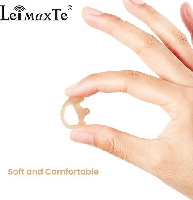 Alt view image 4 of 5 - LEIMAXTE Earmold Earbud for Acoustic Tube Earpiece Motorola Kenwood Two-Way Radio Acoustic Coil Tube Audio Kits Pink2 Pairs-Medium