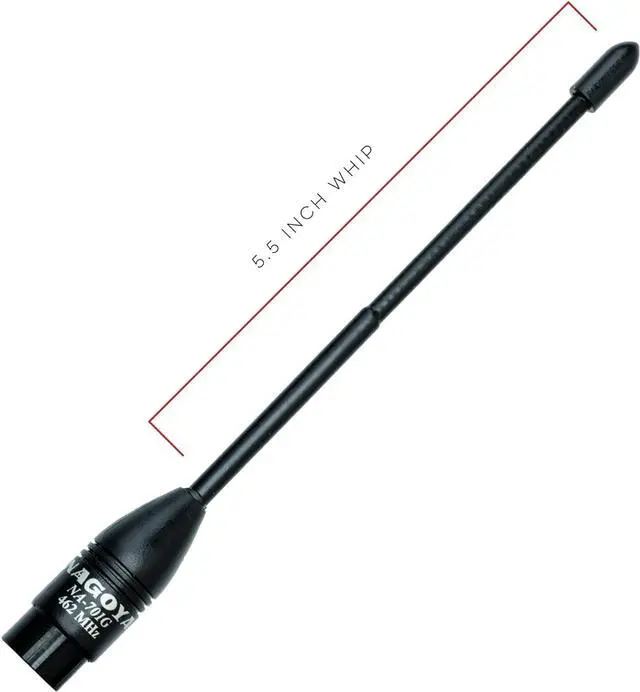 Alt view image 5 of 6 - Authentic Genuine Nagoya NA-701G 5.5-Inch Whip GMRS (462MHz) Antenna SMA-Male for BTECH and BaoFeng Radios