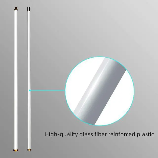 Alt view image 2 of 7 - Retevis MA05 Mobile Radio Antenna,144/430MHz High Gain Fiberglass Omni-Directional Base Antenna,Dual-Band 2m/70cm Base/Repeater Antenna,for Retevis RT97 RT95 RA25 AnyTone Mobile Transceiver(1 Pack)