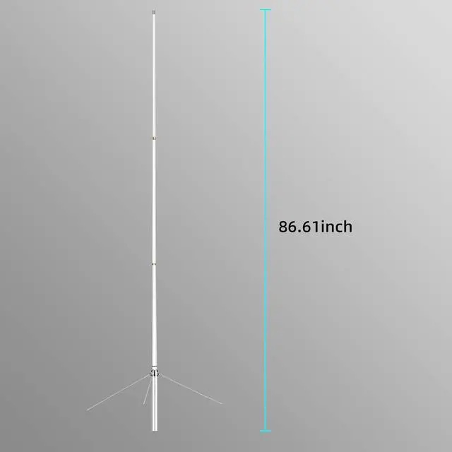 Alt view image 6 of 7 - Retevis MA05 Mobile Radio Antenna,144/430MHz High Gain Fiberglass Omni-Directional Base Antenna,Dual-Band 2m/70cm Base/Repeater Antenna,for Retevis RT97 RT95 RA25 AnyTone Mobile Transceiver(1 Pack)