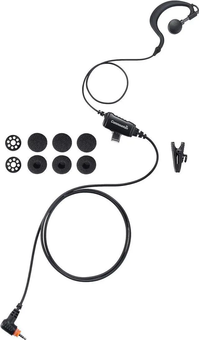 Main image of commountain SL300 SL3500e Earpiece with Mic Compatible for Motorola Radios TLK 100 TLK 110 SL7550 SL7550e SL7580 SL7580e SL7590 SL7590e SLN 1000, TLK100 TLK110 SLN1000 SL Series G Earhook Headset