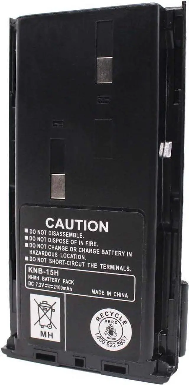 Alt view image 2 of 6 - KNB-15H KNB-15A KNB-14 2100mAh Portable Replacement Ni-MH Battery Compatible for Kenwood TK-260 TK-270 TK-272 TK-360 TK-370 TK-278 TK-372 TK-373 TK-378 TK-388 TK-2100 TK-2102 TK-2107 TK-3101 TK-3102