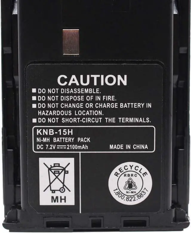 Alt view image 5 of 6 - KNB-15H KNB-15A KNB-14 2100mAh Portable Replacement Ni-MH Battery Compatible for Kenwood TK-260 TK-270 TK-272 TK-360 TK-370 TK-278 TK-372 TK-373 TK-378 TK-388 TK-2100 TK-2102 TK-2107 TK-3101 TK-3102