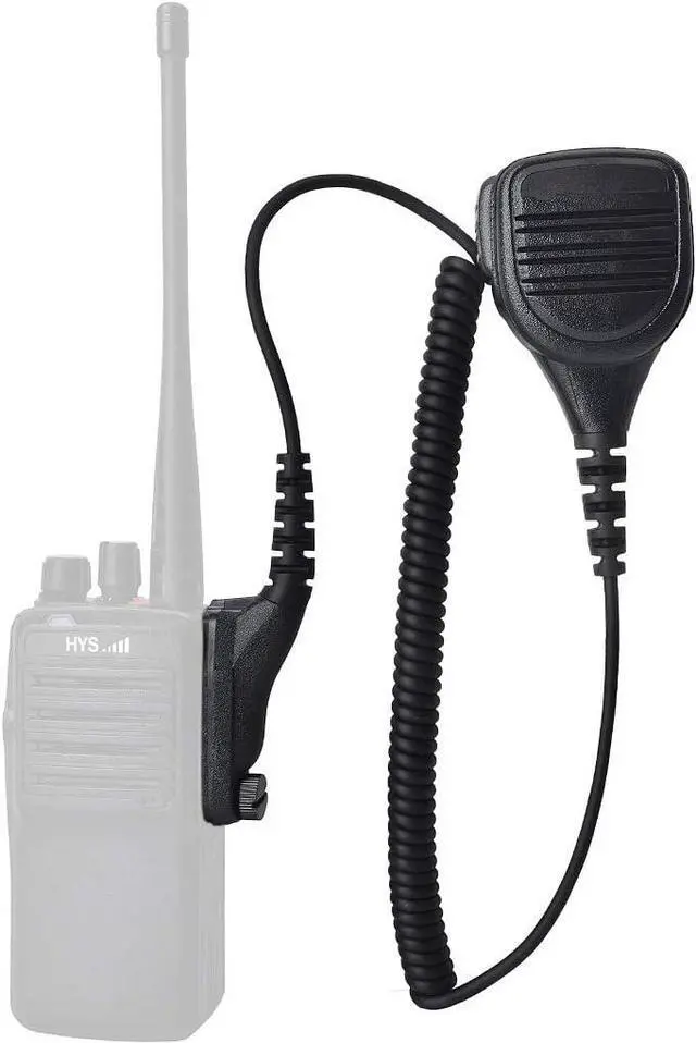 Alt view image 6 of 7 - HYS IP54 Waterproof Speaker Shoulder Microphone, Handheld Remote Speaker Mic with Reinforced Cable for APX4000 APX6000 APX7000 XPR6350 XPR6550 XPR7350 XPR7550 APX 4000 6000 7000 8000