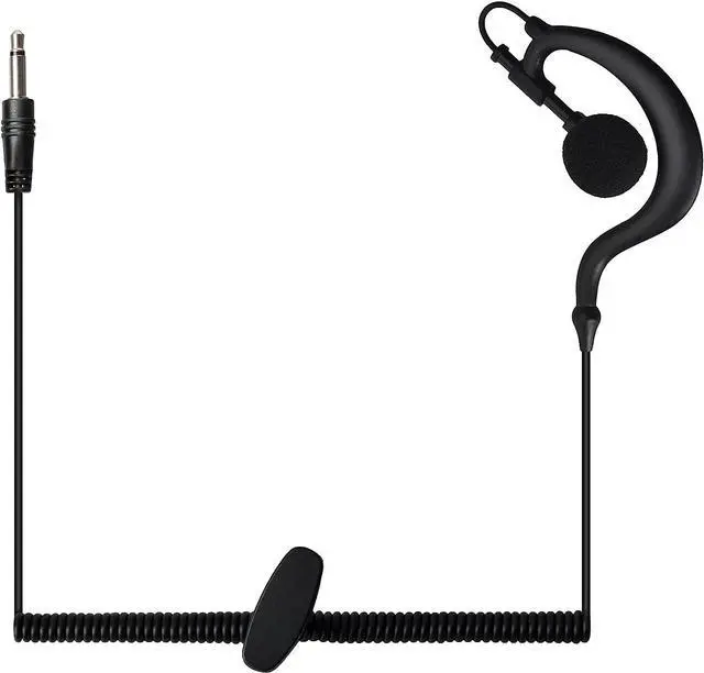 Main image of G Shape 3.5mm Police Receive/Listen Only Earpiece Soft Ear Hook Surveillance Headset for Radio Speaker Mics,Shoulder Mics
