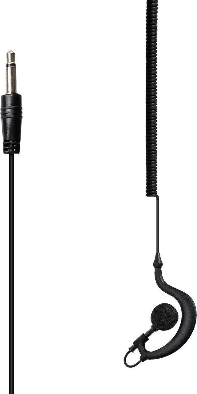 Alt view image 4 of 5 - G Shape 3.5mm Police Receive/Listen Only Earpiece Soft Ear Hook Surveillance Headset for Radio Speaker Mics,Shoulder Mics