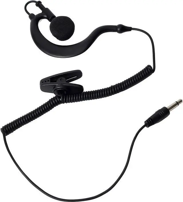Alt view image 5 of 5 - G Shape 3.5mm Police Receive/Listen Only Earpiece Soft Ear Hook Surveillance Headset for Radio Speaker Mics,Shoulder Mics