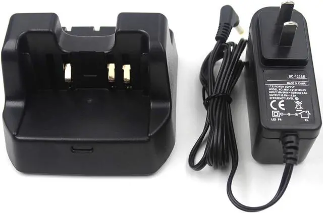 Alt view image 2 of 7 - (2-Pack) CD-41 Desk Rapid Charger Li-ion Battery Charger for Yaesu VX-8R VX-8E VX-8DR VX-8DE VX-8GR FT-1DR FT1DR FT2DR Radio