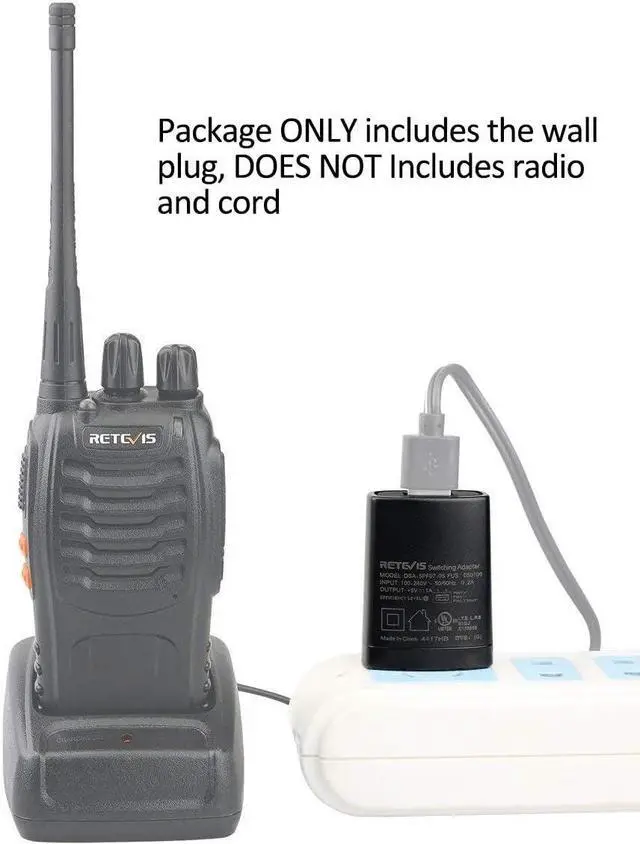 Alt view image 5 of 7 - Retevis H-777 Charger Adapter 5V 1A USB Adapter Charger for Retevis H-777 RT86 RT19 RT7 RT16 RT68 H777S RT49 RT18 RT27 RT17 RT47 RB26 RB48 NR10 Walkie Talkie Retekess V-112 V-115 FM Radio (1 Pack)