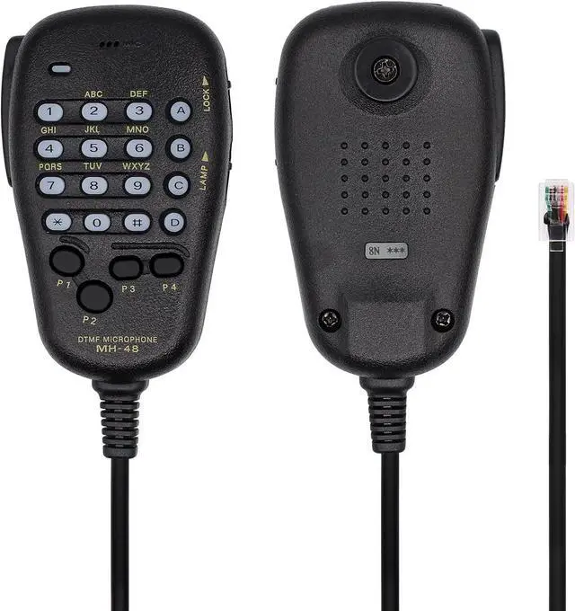 Alt view image 2 of 7 - Handheld Microphone Speaker MH-48A6J with Button for YAESU FT-2900R FT-8900R FT-7900R FT-1807 FT-7800R FT-1900R FT-1500M FT-8500M radios