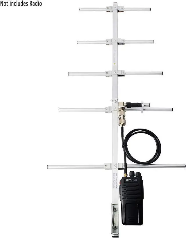 Alt view image 7 of 7 - HYS UHF Yagi Portable Installation Outdoor Antenna Base Stations 9dBi UHF 70cm/UHF 400-470 MHz 5 Elements Antennas for Motorolar Yaesu Kenwood HYT Vertex Icom UHF Mobile Radios/Repeater