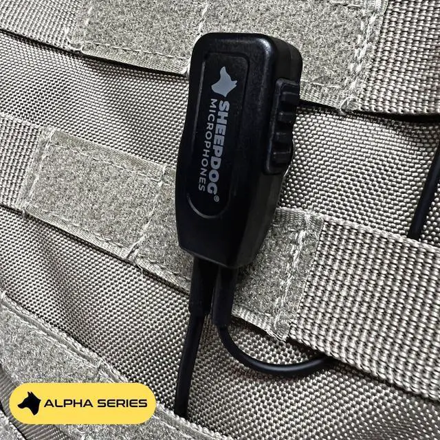 Alt view image 3 of 5 - Sheepdog Quick Disconnect Police Lapel Mic, Compatible with Motorola APX 6000 APX 7000 APX 8000 and APX 4000 Radios, Law Enforcement Earpiece Headset
