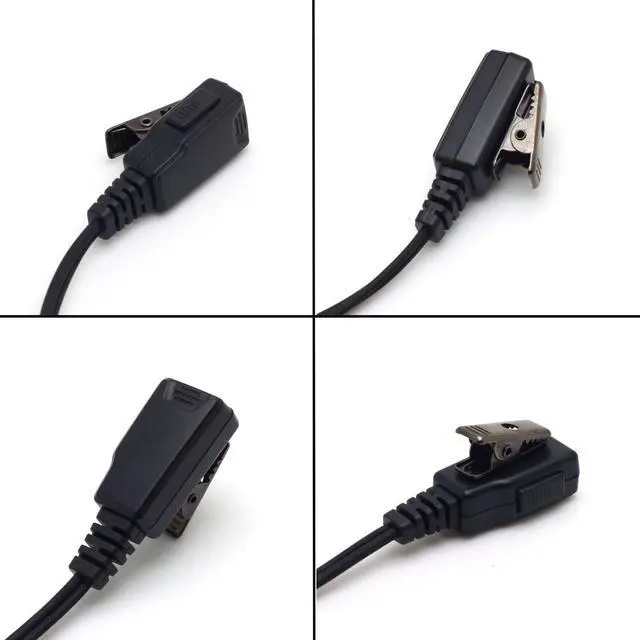 Alt view image 2 of 4 - Kymate G-Shape Ear Earpiece Headset with PTT Button & Mic for Kenwood Radio NX-200 TK-180 TK-380 TK-480 TK-2180 TK-3180 TKR-830 Multi-pin