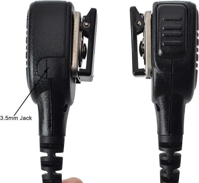 Alt view image 2 of 7 - HYS IP54 Waterproof Speaker Shoulder Microphone, Handheld Remote Speaker Mic with Reinforced Cable for APX4000 APX6000 APX7000 XPR6350 XPR6550 XPR7350 XPR7550 APX 4000 6000 7000 8000