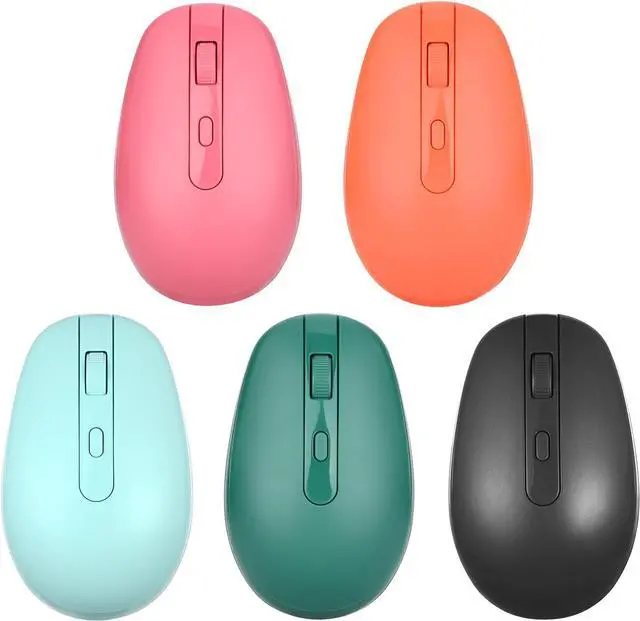 Main image of Rii Wireless Mouse RM700 2.4G Silent Mouse with 3200 DPI,Computer Mouse with USB Nano Receiver for Laptop,PC,Mac,Chromebook,Windows (5 Mixed Colors)