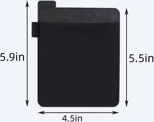 Alt view image 4 of 6 - AubRie Universal Stick-On Mouse Pouch, Wireless Mouse and Pen Holder, Reusable Adhesive, No Glue Residue, Compatible with Battery Pack(Black)