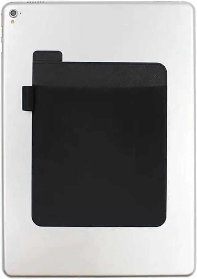 Alt view image 6 of 6 - AubRie Universal Stick-On Mouse Pouch, Wireless Mouse and Pen Holder, Reusable Adhesive, No Glue Residue, Compatible with Battery Pack(Black)
