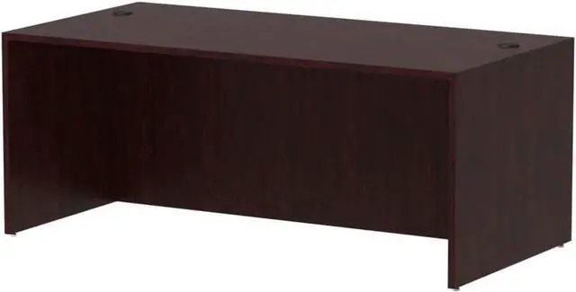 Alt view image 7 of 7 - Alera Valencia Series 72 by 36 by 29-1/2-Inch Desk Shell, Mahogany