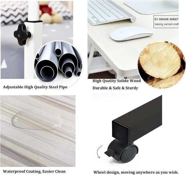 Alt view image 2 of 7 - SogesGame 31.5 Inch Computer Desk, Modern Simple Gaming Desk Home Office Desks, Writing Study Table Small Desk