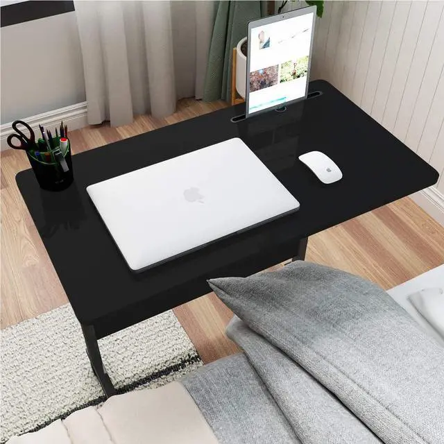 Alt view image 7 of 7 - SogesGame 31.5 Inch Computer Desk, Modern Simple Gaming Desk Home Office Desks, Writing Study Table Small Desk