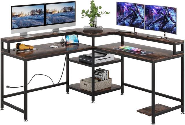 Corner computer desk with tower storage hotsell